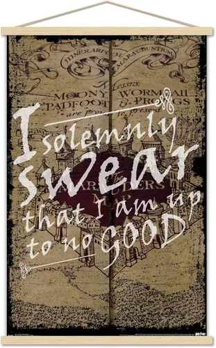 Vista 14 de Trends International Harry Potter - The Marauder's Map - I Solemnly Swear Wall Poster, 14.725" x 22.375", Premium Unframed Version Versión premium