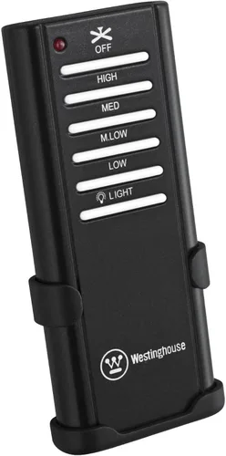 Vista 6 de Westinghouse 7205900 Alta Vista, ventilador de techo LED moderno con luz y control remoto, 52 pulgadas, acabado negro mate, vidrio esmerilado ópalo