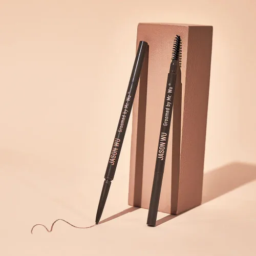 Vista 3 de Jason Wu Beauty Groomed By Mr. Wu Lápiz retráctil para cejas (marrón oscuro)