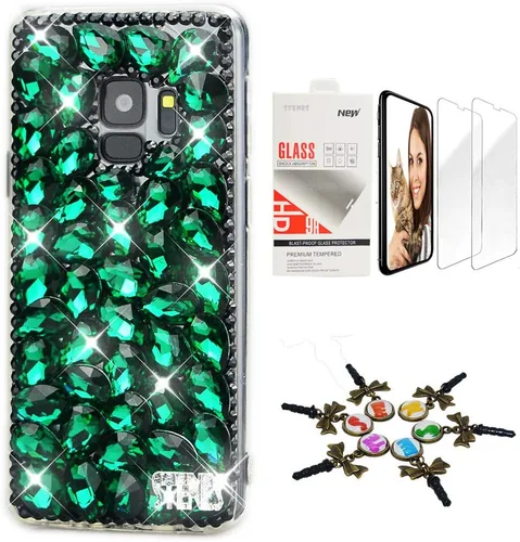 Vista 16 de Bling Case SSSGCDwSPSeries-44 - Funda con diseño 3D hecho a mano, 100 + cristales brillantes