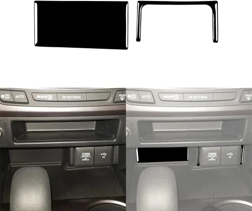 Vista 28 de 4 calcomanías para auto con diseño de pilar en el interior del espejo retrovisor compatible con Ridgeline 2017 2018 2019 2020/Passport