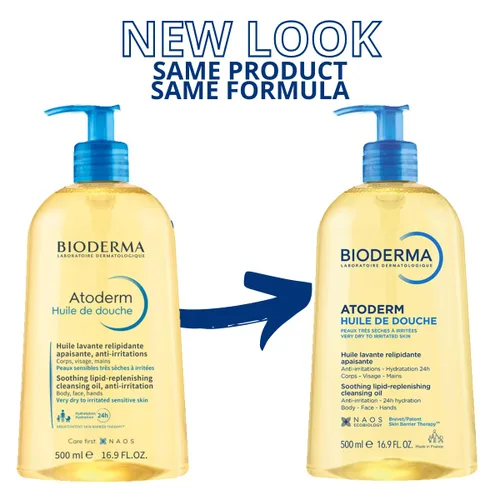 Vista 8 de Bioderma Atoderm Shower Oil, Cleansing Oil For Face & Body, Nourishing Cleansing Oil For Dry to Atopic Sensitive Skin For Softer & Smooth Skin For