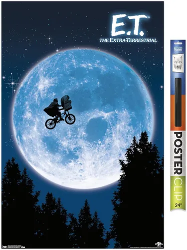 Vista 14 de Trends International E.T. The Extraterrestre - Póster de pared, 14.725 x 22.375 pulgadas, versión enmarcada de madera de granero Versión enmarcada