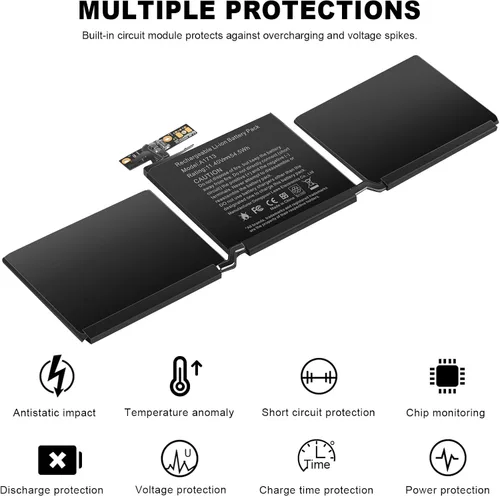 Vista 6 de Fancy Buying Batería de repuesto A1708 para MacBook Pro de 13 pulgadas A1708 (finales de 2016, mediados de 2017) A2159 (2019) A2289 (2020) A2338