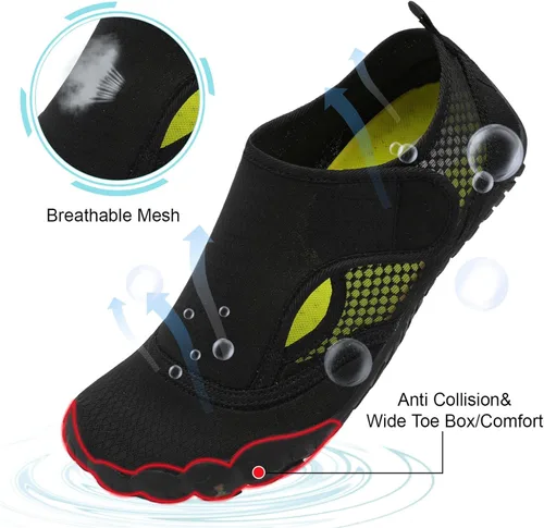 Vista 2 de Zapatos de agua para natación, para mujereshombres, de secado rápido, para playa, senderismo, buceo, navegación, río, deportes acuáticos al aire