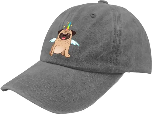 Vista 2 de Hat Pug Dog Dad Hats for Women Funny Hats Adjustable
