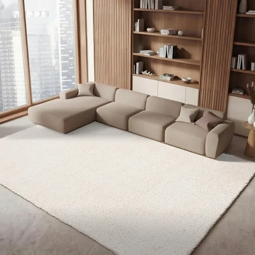 Vista 58 de SAFAVIEH Colección August Shag - Alfombra de área de 6 x 9 pies, color lila, diseño sólido, no desprende pelusa y de fácil cuidado, grosor de 1.2
