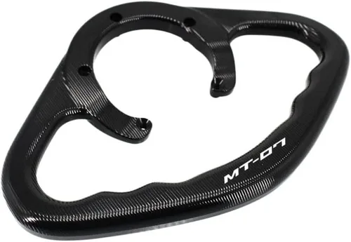 Vista 4 de F - Manijas CNC para pasajeros, para motocicleta, para Yamaha MT-07, MT-03, MT-09, MT-25, MT, 03, 07, 09, 25, MT09, MT03 Y (color negro MT-03)