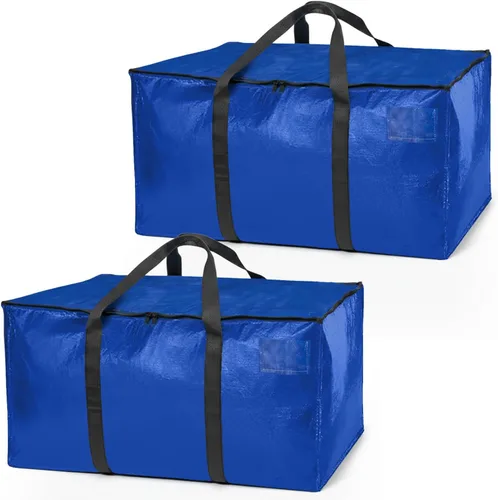 Vista 13 de ClearSpace Bolsas de mudanza o bolsa de almacenamiento de gran tamaño – Cajas grandes para mudanzas con correas de mochila, cremalleras y asas