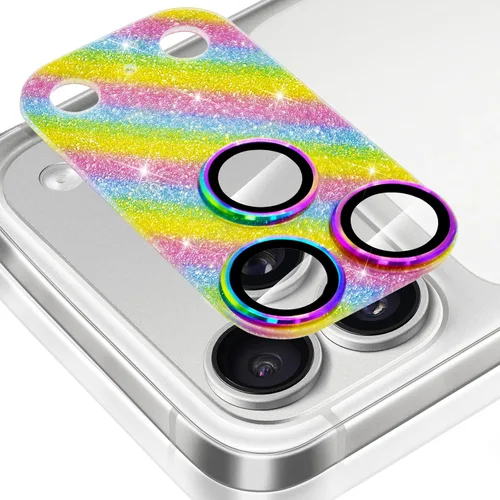 Vista 33 de Protector de Lente de Cámara para iPhone 14 / iPhone 14 Plus Película de Cubierta de Cámara de Metal, Vidrio Templado 9H, Antiarañazos, Compatible