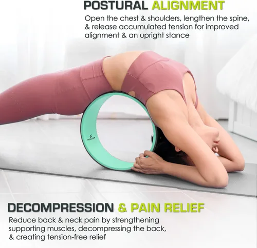 Vista 4 de ProsourceFit Soporte de rueda de yoga