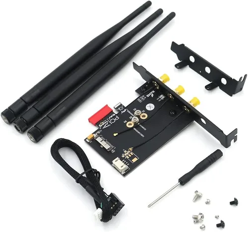 Vista 4 de BCM943224PCIEBT2/bcm94360CS2/BCM943602CS Tarjeta a PCI-E x1 Adaptador para PC/Hackintosh