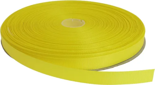Vista 11 de Cinta de grogrén sólido de 100 yardas cada rollo, 100% poliéster (1/4", beige)
