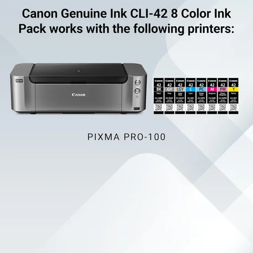 Vista 5 de Canon CLI-42 Paquete de ocho colores genuinos, compatible con impresoras PIXMA PRO-100