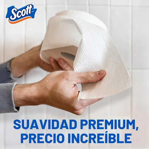 Vista 6 de Scott ComfortPlus - Papel higiénico, 12 rollos triples, 231 hojas por rollo