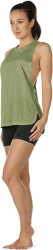 Vista 6 de icyzone - Camiseta deportiva sin mangas para mujer, con cuello alto y espalda cruzada, ideal para entrenamiento y yoga (paquete de 3)