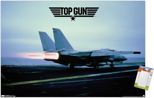 Vista 11 de Trends International Top Gun - Póster de pared de avión Maverick, 14.725 x 22.375 pulgadas, versión enmarcada de madera de granero Versión enmarcada