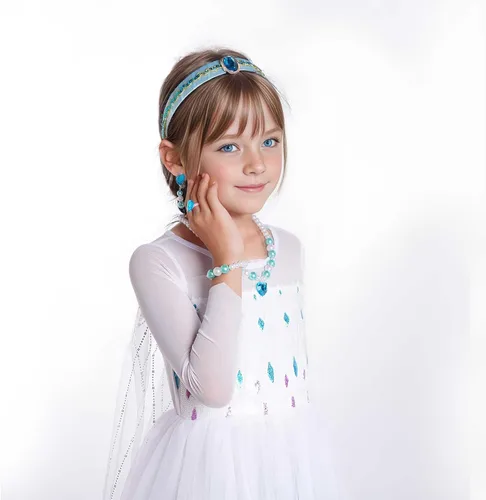 Vista 6 de Disfraz de princesa, collar, accesorios de disfraces, fiesta de Halloween, cosplay, regalos de Navidad, Plástico, Mancha, Sin gemas.