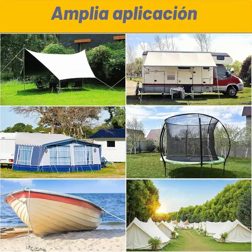 Vista 6 de Paquete de 4 anclajes de tierra de 18 pulgadas de largo, kit de anclaje de tierra con hoja en espiral, gancho de anclaje de metal resistente contra