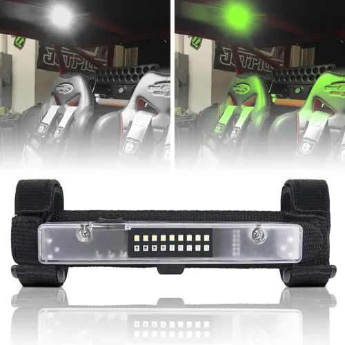 Vista 11 de Luz de techo interior para UTV, ANGU-OFFROAD Luz LED universal para montaje en barra antivuelco para luces de cúpula UTV, luces de jaula de utilidad