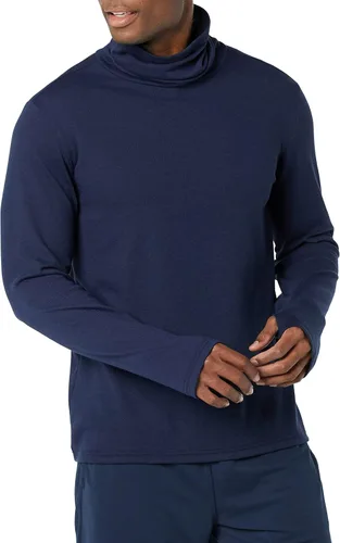 Vista 8 de Amazon Essentials Camisa de manga larga Performance Soft Tech con cuello redondo para hombre Gris Hierro Abstracto