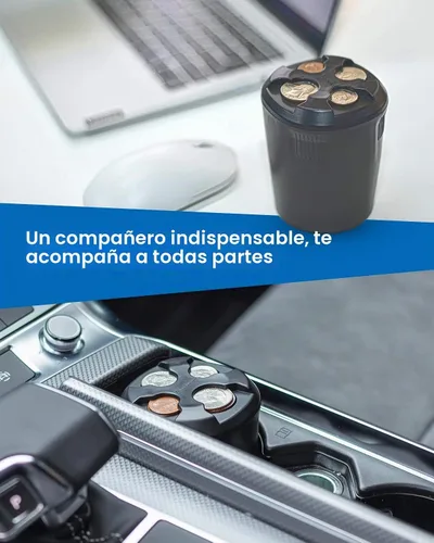 Vista 5 de JOYTUTUS Soporte universal para monedas de coche de alta capacidad para tazas, soporte para cambio compatible con la mayoría de accesorios de Negro