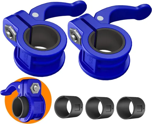 Vista 17 de Mini clips de barra de 1 pulgada I collar de barra ajustable de varios tamaños I Abrazaderas de barra de 1 pulgada, clips de peso de liberación Negro