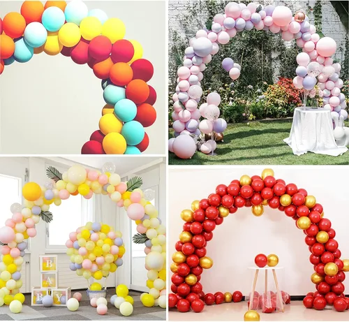 Vista 7 de Kit de arco de globos con base, soporte ajustable de 9 x 10 pies para boda