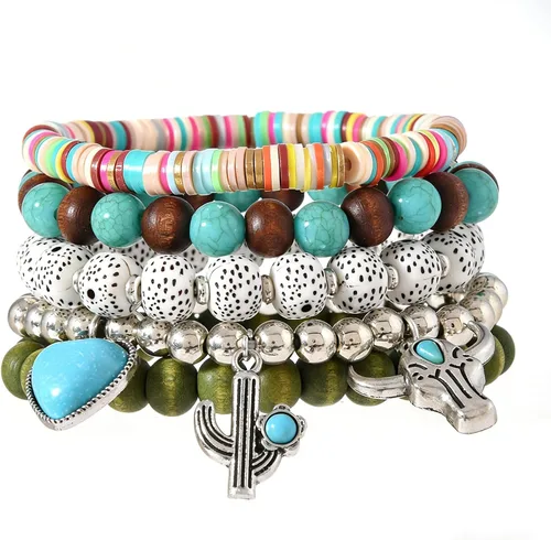 Vista 28 de Pulsera Gótica Ajustable de Cuero Trenzado Punk Multicapa de Estilo Grunge, Conjunto de Pulseras Emo con Brazalete de Metal, Envoltura