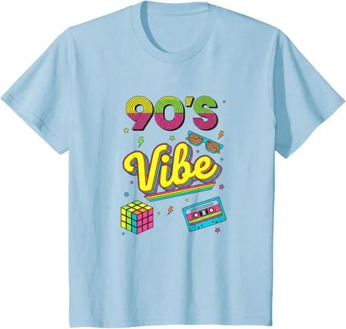 Vista 9 de 90s Nostalgia Retro Apparel - 90'S Vibe Retro T-Shirt Negro