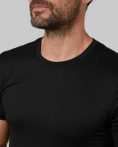 Vista 2 de 32 Degrees - Camiseta de cuello redondo para hombre, 4 unidades, antiolor, secado rápido, elástico en 4 direcciones