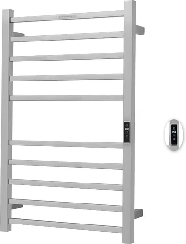 Vista 26 de Toalleros térmicos para baño, calentadores eléctricos de toallas para montar en la pared con temporizador y control de temperatura, calentador