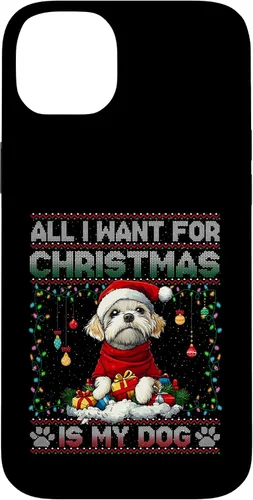 Vista 15 de Maltese Christmas Tree Lights Decorations Dog Lover Xmas Case for iPhone 16