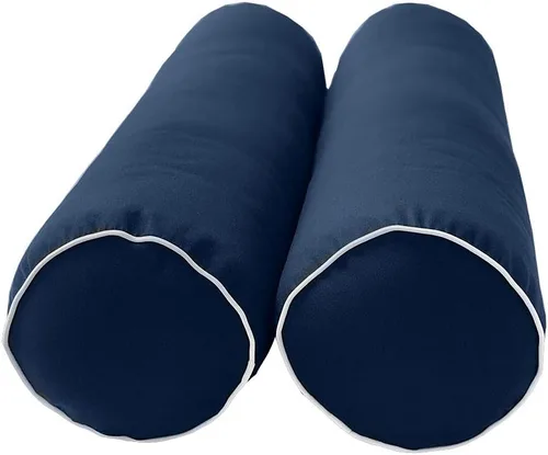 Vista 5 de *Solo funda* Funda de almohada estilo 6 individual XL de 78 x 8 pulgadas con ribete de contraste AD101
