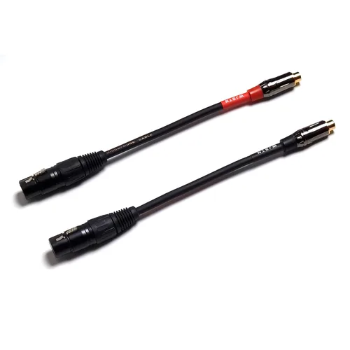 Vista 3 de WJSTN XLR a RCA Cable hembra a hembra adaptador de 3 pines XLR a RCA Plug HiFi Cable de audio 2 paquetes/6 pulgadas
