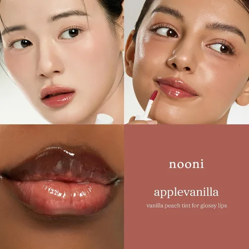 Vista 4 de NOONI Lip Oil Set 5EA - 2026 Holiday Limited Tinted Plumping Lip Gloss