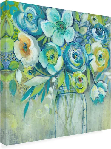 Vista 2 de Trademark Fine Art, 14x14 Flores tardías I de Elle Summers