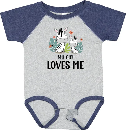 Vista 4 de inktastic Body para bebé Zebra My Gigi Loves Me