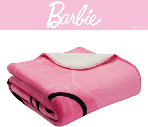 Vista 6 de Franco - Manta de felpa suave para niños Barbie, 46 x 60 pulgadas, (Producto oficialmente licenciado) cobija tipo manta Sherpa