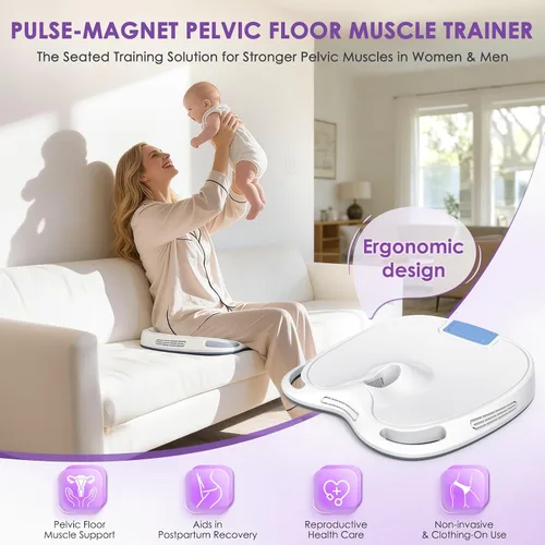 Vista 2 de Ejercitador muscular del suelo pélvico, entrenador portátil de Kegel para recuperación posparto y bienestar muscular, control de vejiga de uso