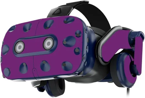 Vista 16 de MightySkins Skin compatible con los auriculares HTC VIVE Pro VR - Azul claro sólido Funda protectora de vinilo duradera y única Fácil de Azul