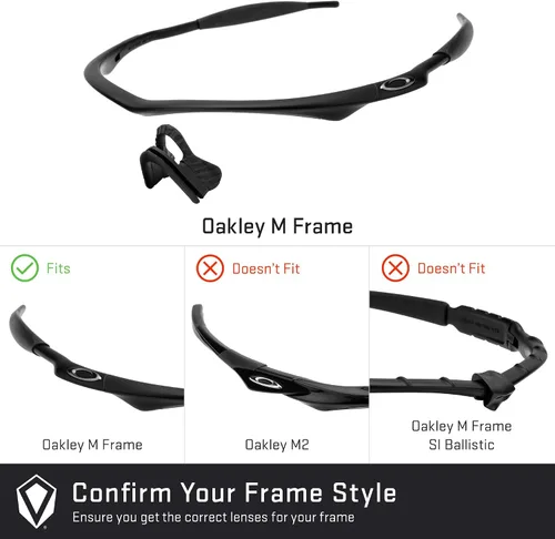 Vista 4 de Revant Lentes de repuesto para gafas de sol Oakley M Frame Sweep, opciones polarizadas, resistentes a los arañazos y a los impactos