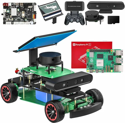 Vista 18 de Yahboom ROS2 Python Programación Robot Car con Jetson Nano Robot AI Voice Module, pantalla de 7 pulgadas, compatible con navegación SLAM Mapping Ult