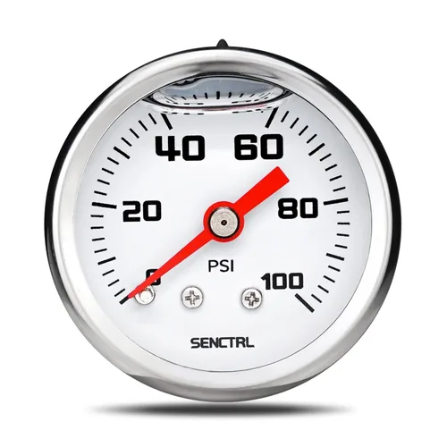 Vista 13 de SENCTRL Kit de manómetro de presión de combustible de 15 PSI para línea de combustible de 3/8, esfera negra, motores de carburador, motores