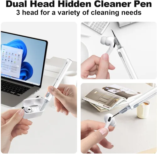 Vista 6 de Compatible con Airpods Pro 3, funda protectora de silicona suave con kit de limpieza y cordón compatible con AirPod Pro de 3ª generación, LED