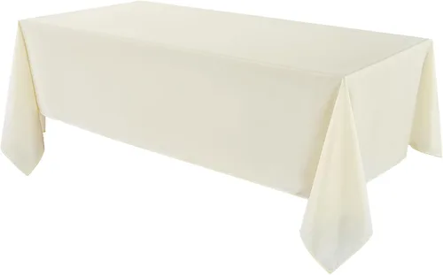 Vista 55 de VidaFete - 1 paquete de mantel cuadrado de 52 x 52 pulgadas, manteles resistentes a las manchas y arrugas, de poliéster, para mesa de comedor