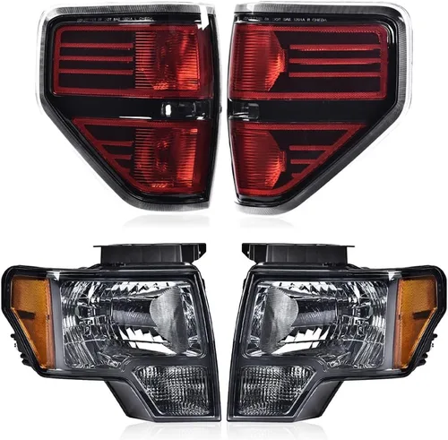 Vista 19 de PIT66 Conjunto de faros y luces traseras para Ford F150 2009-2014