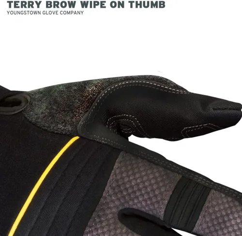 Vista 7 de Youngstown Glove Anti-Vibe XT - Guantes de trabajo mecánico con amortiguación de vibraciones para hombres, duraderos, lavables, antideslizantes