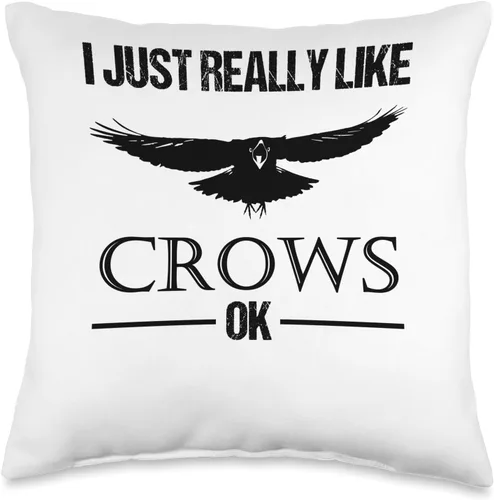 Vista 4 de Krähen Raben Vögel Liebhaber Bekleidung Crow Raven Lovers Saying Viking Fans Hugin and Munin - Almohada de 18 x 18 pulgadas, multicolor