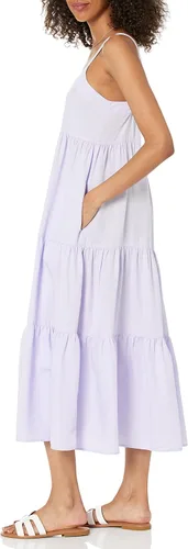 Vista 3 de The Drop - Vestido suelto y largo modelo Britt, escalonado, para mujer